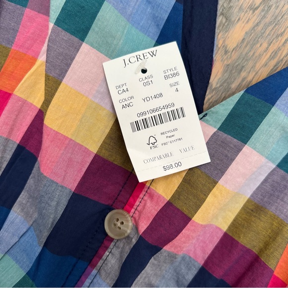 J. Crew Factory Plaid Sundress - Picture 5 of 12